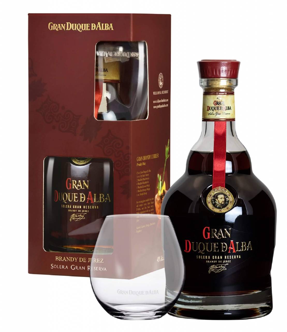 Gran Duque D'Alba Brandy 0,7 Liter in Geschenkset mit Glas