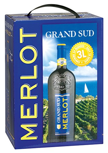 Frankreich-Vins du Sud - Grand Sud Merlot Rot - 3-l-Bag in Box Frankreich-Vins du Sud - Grand Sud Merlot Rot - 3-l-Bag in Box