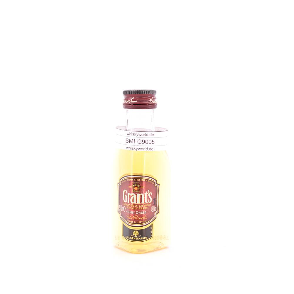 Grant's Family Reserve Miniatur PET-Flasche 0,050 L/ 43.0% vol Grant's Family Reserve Miniatur PET-Flasche 0,050 L/ 43.0% vol