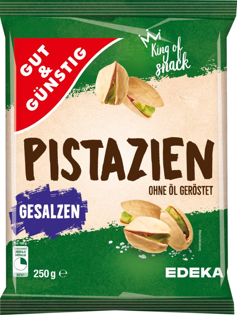 Gut & Günstig Pistazien geröstet & gesalzen 250G