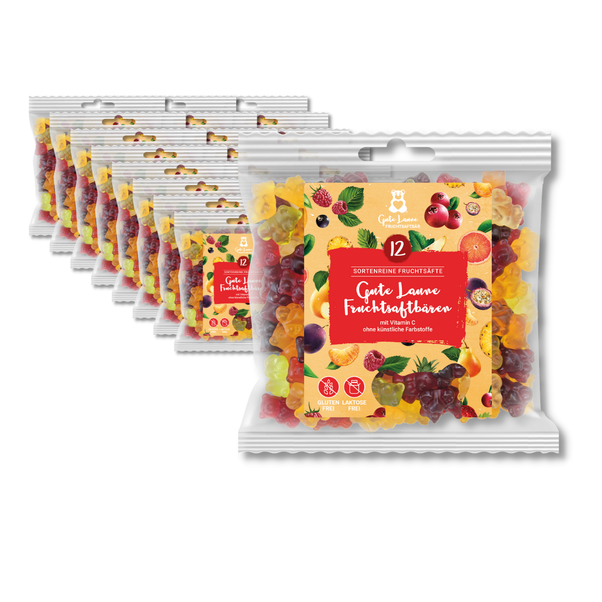 Gute Laune Fruchtsaftbär - Fruchtgummi Großverpackung (VE mit 23 x 150g Tüten)