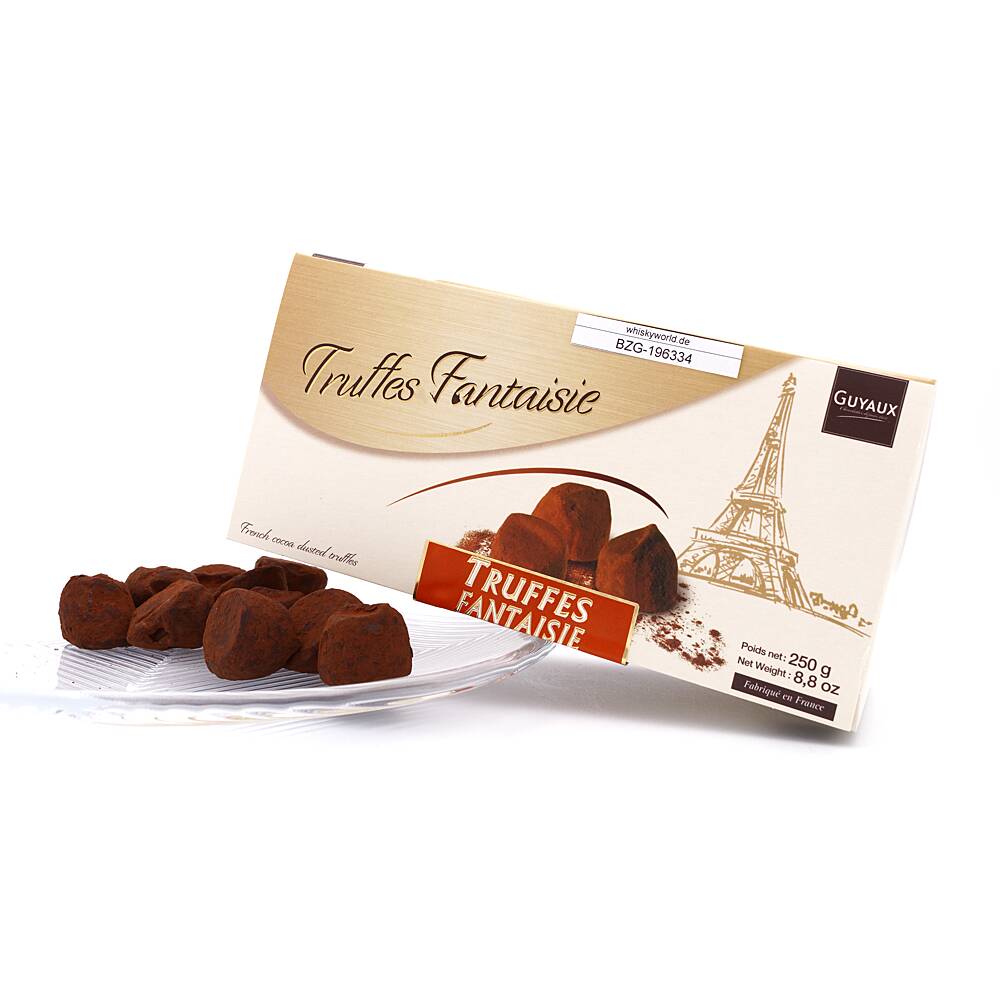 Guyaux Truffes Fantaisie Kakaokonfekt Cognac mit 250 g/ 5.0% vol Guyaux Truffes Fantaisie Kakaokonfekt Cognac mit 250 g/ 5.0% vol