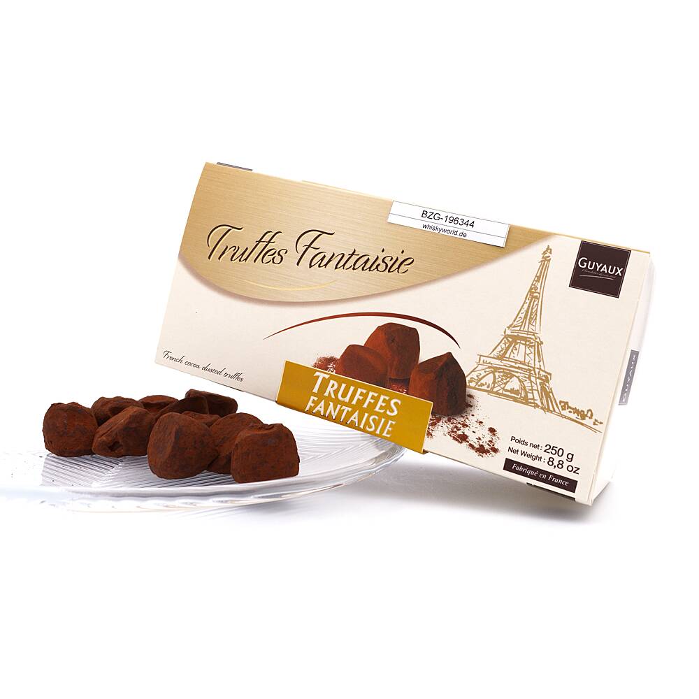 Guyaux Truffes Fantaisie Kakaokonfekt Rum mit 4% Rum 250 g/ 4.0% vol Guyaux Truffes Fantaisie Kakaokonfekt Rum mit 4% Rum 250 g/ 4.0% vol