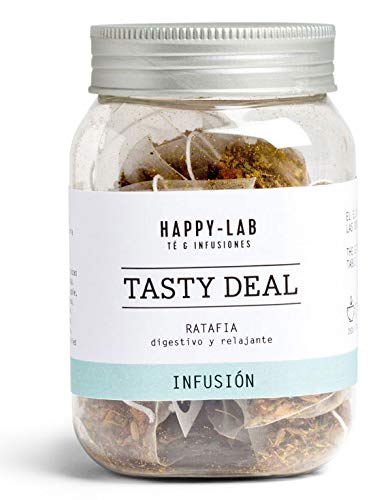 HAPPY LAB Tasty Deal Tee. 1 schraubgefäß mit 14 abbaubaren Teebeuteln. von Happy-Lab