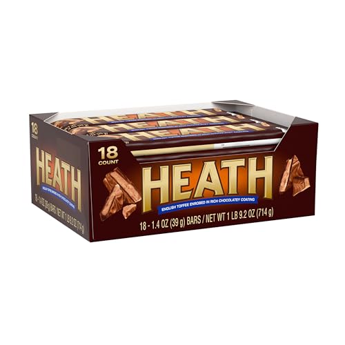 HEATH English Toffee Bars (1.4-Ounce Bars, Pack of 18)