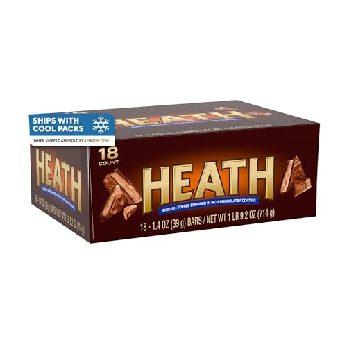 HEATH English Toffee Bars (1.4-Ounce Bars, Pack of 18)