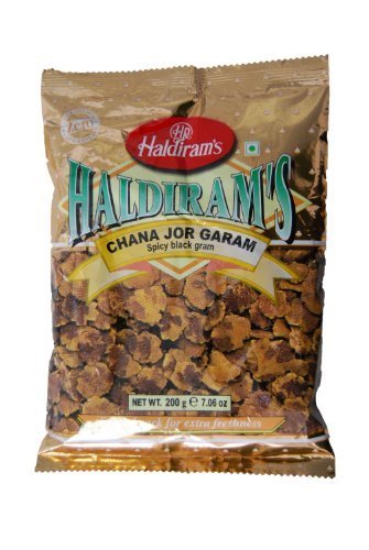 Haldiram Chana Jor Garam (Spicy Black Gram) - 7.06oz., 200g. (Pack of 2) by Haldiram von Haldiram