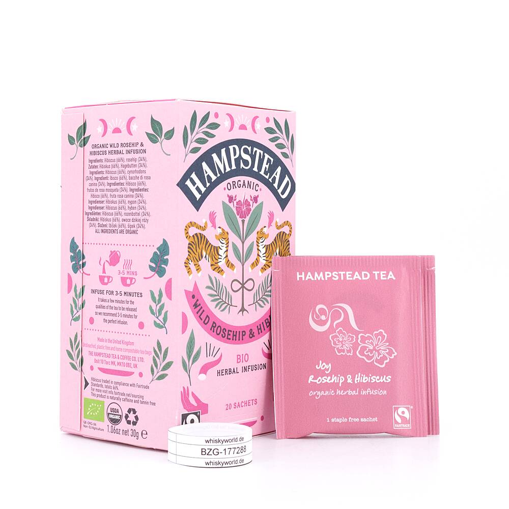 Hampstead Tea BIO Organic Rosehip Hibiscus 20 30 g