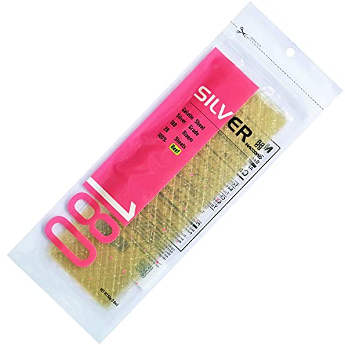 Haodong Rindfleisch-Silberblättrige Gelatineblätter - 180 Bloom (20 Blätter, 50g) - Gelatineblätter für das Backen und Kochen von Spiegelglas-Desserts, Geléen, Mousse-Torten Haodong Rindfleisch-Silberblättrige Gelatineblätter - 180 Bloom (20 Blätter, 50g) - Gelatineblätter für das Backen und Kochen von Spiegelglas-Desserts, Geléen, Mousse-Torten von Haodong
