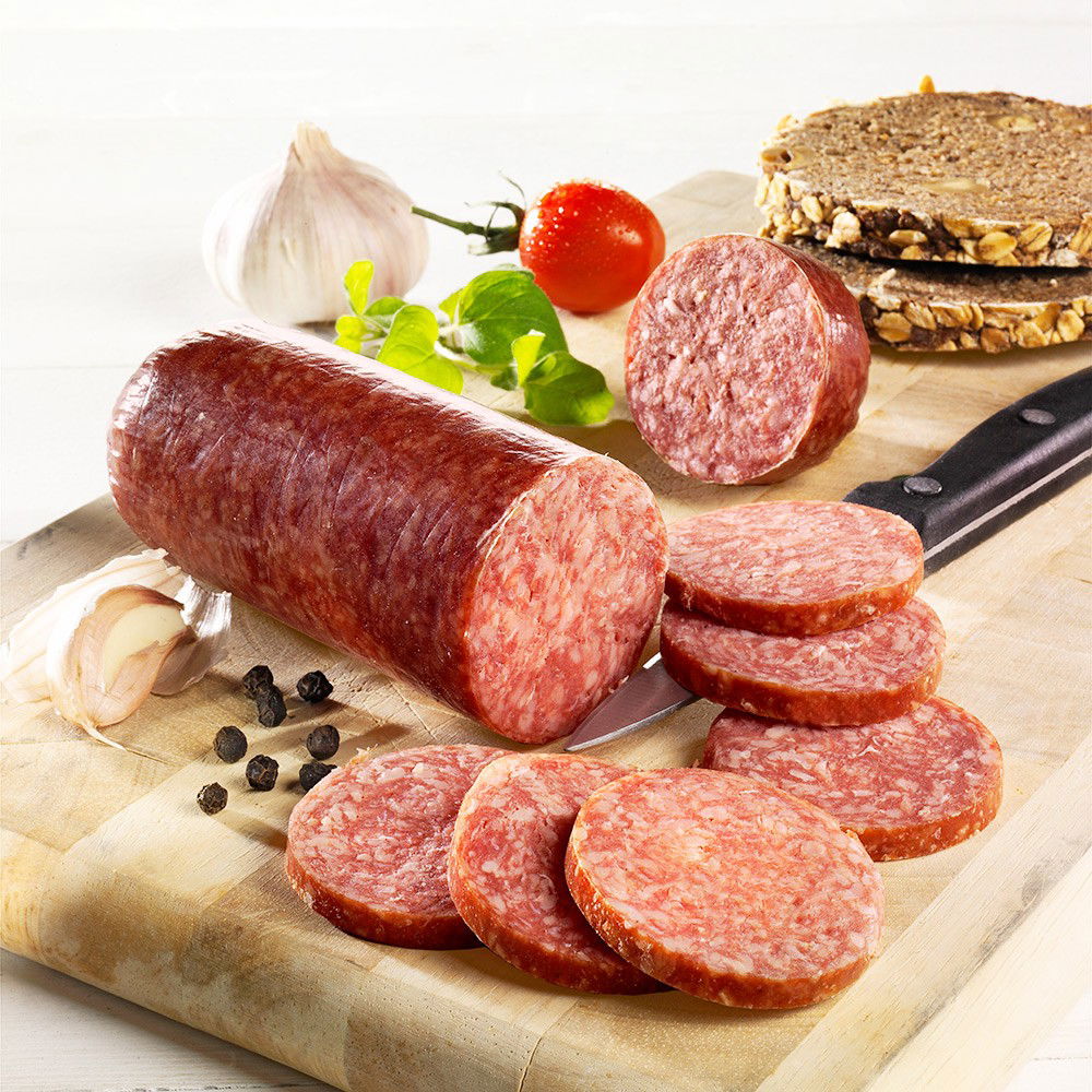 Heidschnuckensalami, im Stück von Munstermann