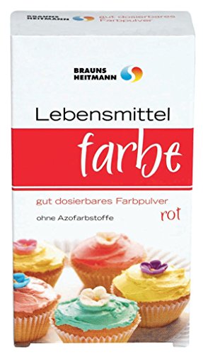 Heitmann - Lebensmittelfarbpulver rot Kochzutat Backzutat - 2x4g