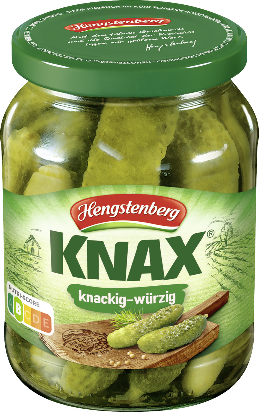 Hengstenberg Knax Gewürzgurken 330G