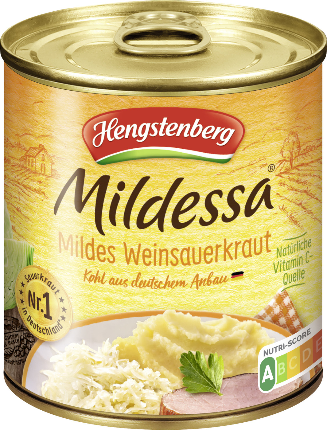 Hengstenberg Mildessa Mildes Weinsauerkraut 300G Hengstenberg Mildessa Mildes Weinsauerkraut 300G