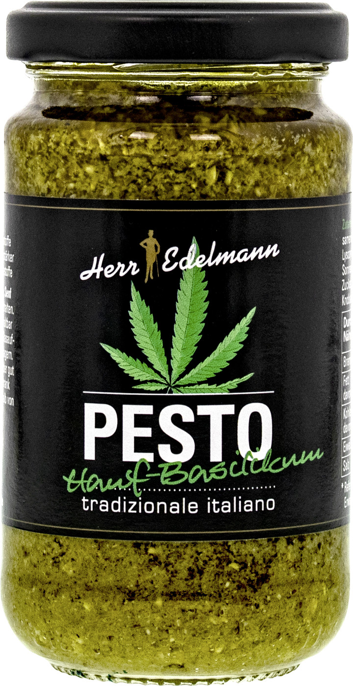 Herr Edelmann Pesto Hanf-Basilikum 190G