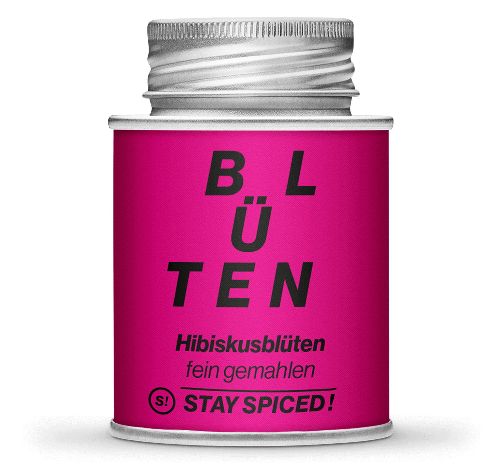 Hibiskus gemahlen, 170ml Schraubdose