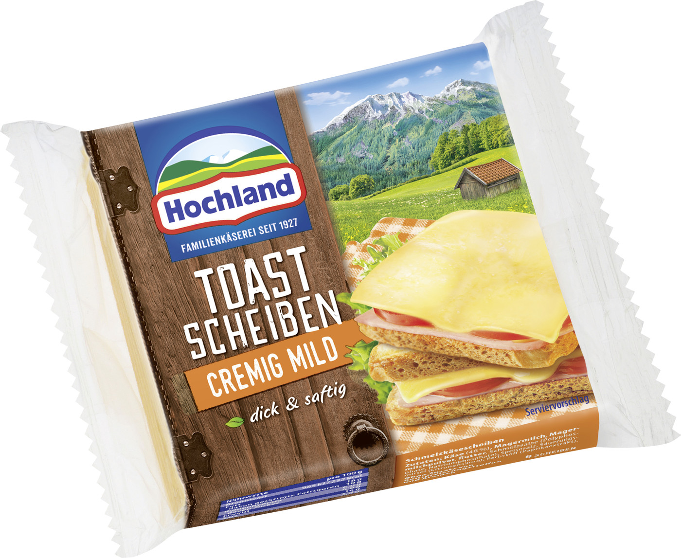 Hochland Toastscheiben cremig mild 200G Hochland Toastscheiben cremig mild 200G