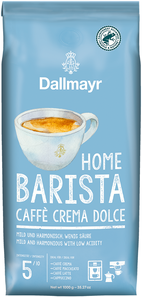 Home Barista Caffè Crema Dolce ganze Bohne von Alois Dallmayr Kaffee OHG