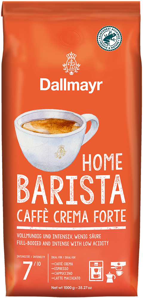 Home Barista Caffè Crema Forte ganze Bohne von Alois Dallmayr Kaffee OHG