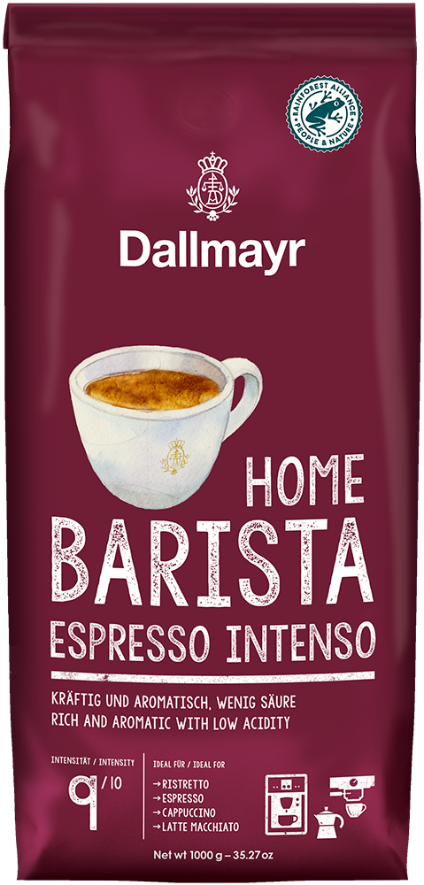Home Barista Espresso Intenso ganze Bohne von Alois Dallmayr Kaffee OHG