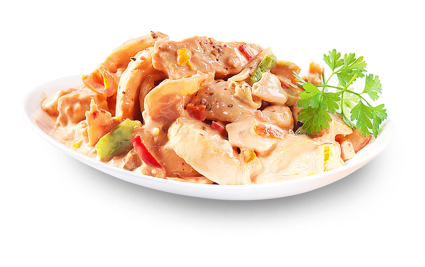Huhn, Mandarine, Paprika Huhn, Mandarine, Paprika von Alois Dallmayr KG