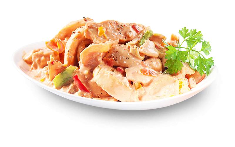 Huhn, Mandarine, Paprika von Alois Dallmayr KG