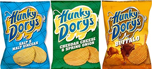 Hunky Dorys Chips aus Irland – 12 x 25 g (verschiedene Geschmacksrichtungen) von KDJMDL