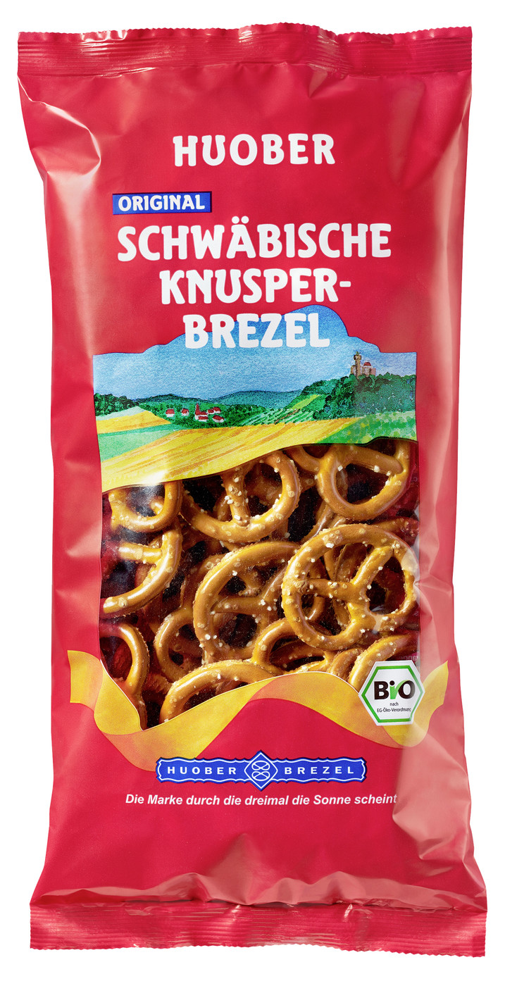 Huober Bio Schwäbische Knusper-Brezel 175G Huober Bio Schwäbische Knusper-Brezel 175G