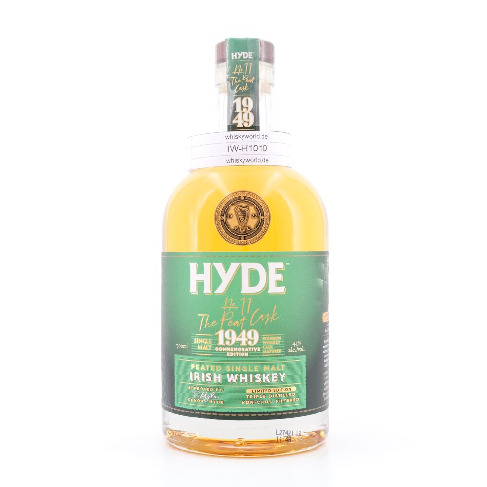 Hyde No. 11 Peated Single Malt Irish Whiskey 0,70 L/ 43.0% vol