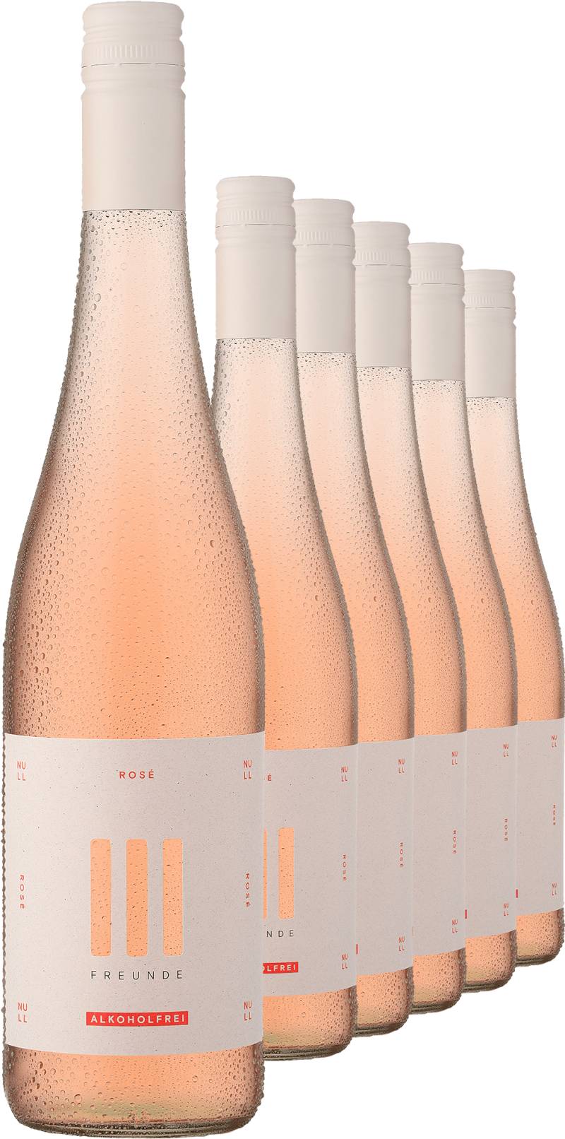 III FREUNDE Rosé Alkoholfrei im 6er-Vorratspaket