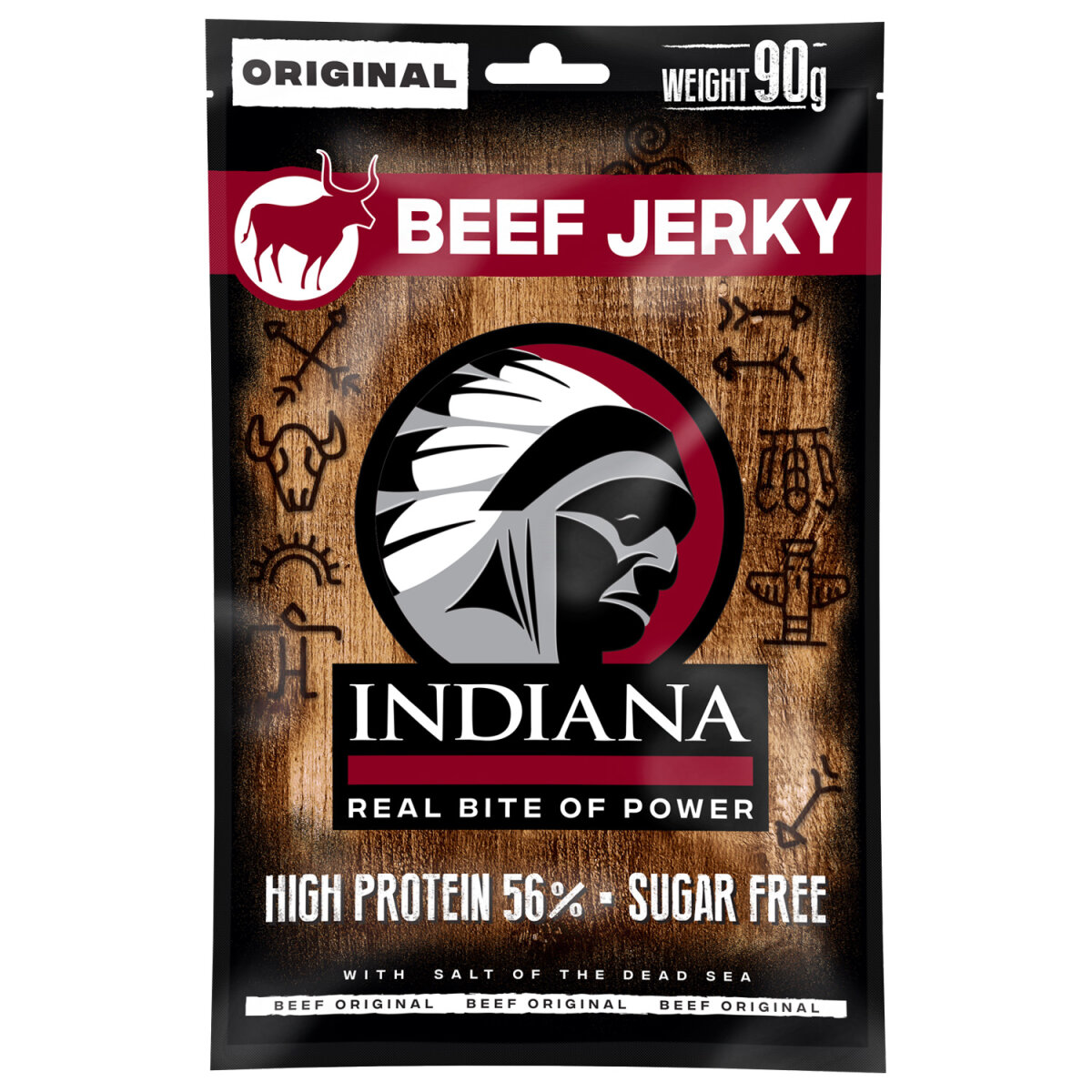 INDIANA Beef Jerky - 90g Einzelpack Original INDIANA Beef Jerky - 90g Einzelpack Original