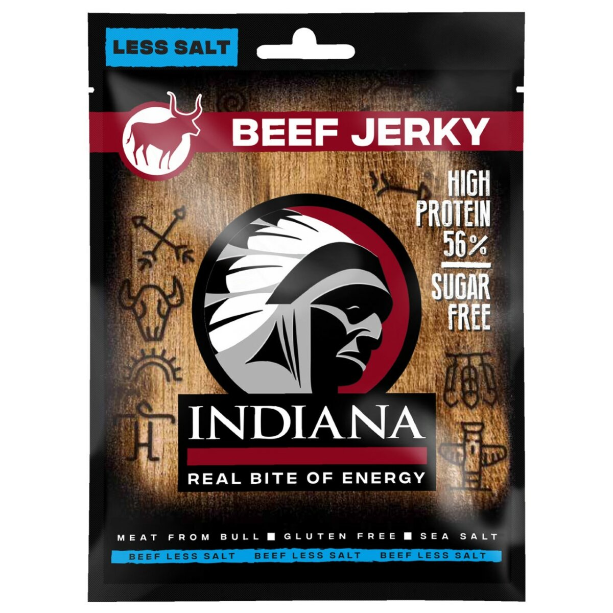 INDIANA Beef Jerky - 25g Einzelpack Less Salt