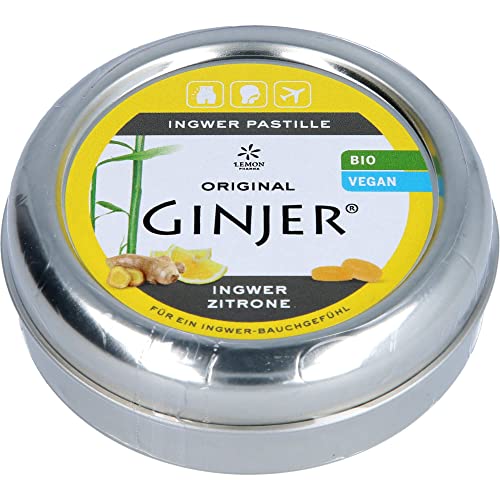 INGWER GINJER Zitrone Pastillen 40 g Pastillen INGWER GINJER Zitrone Pastillen 40 g Pastillen von Lemon Pharma