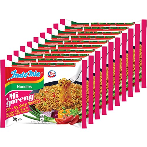 Indomie Instant Fried Noodles Hot & Spicy (Pack of 10) by N/A von Indomie