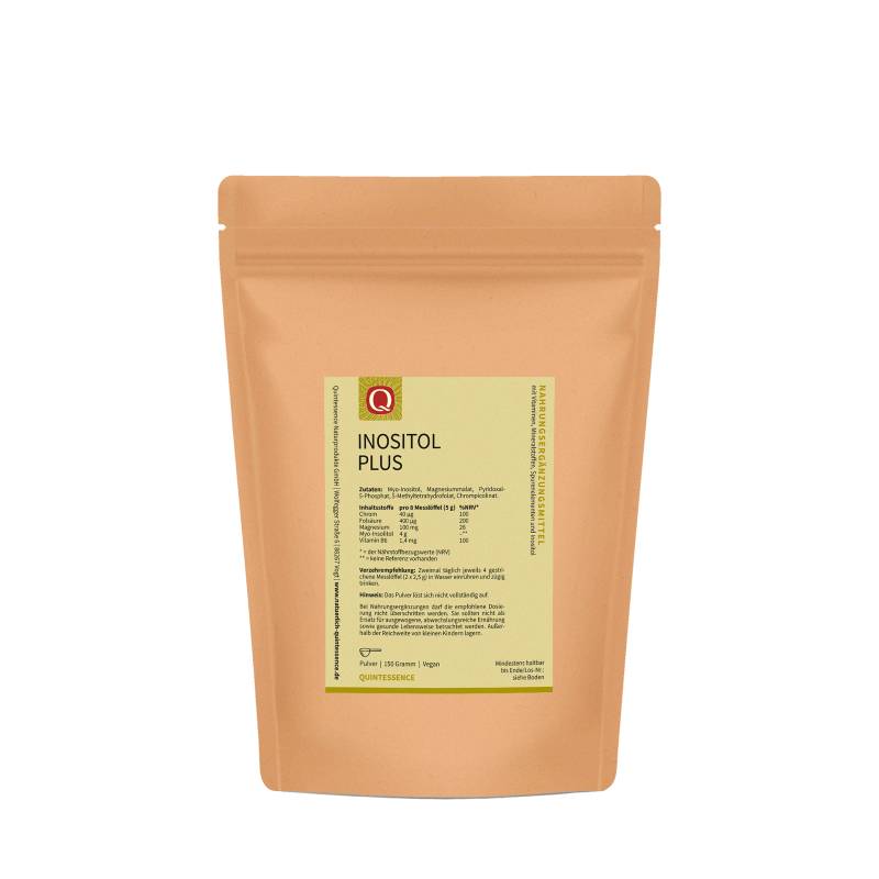 Inositol Plus 150 g Pulv. - Hoch bioverfügbares Myo-Inositol - mit Vitaminen und Mineralstoffen - vegan -  Quintessence von Quintessence
