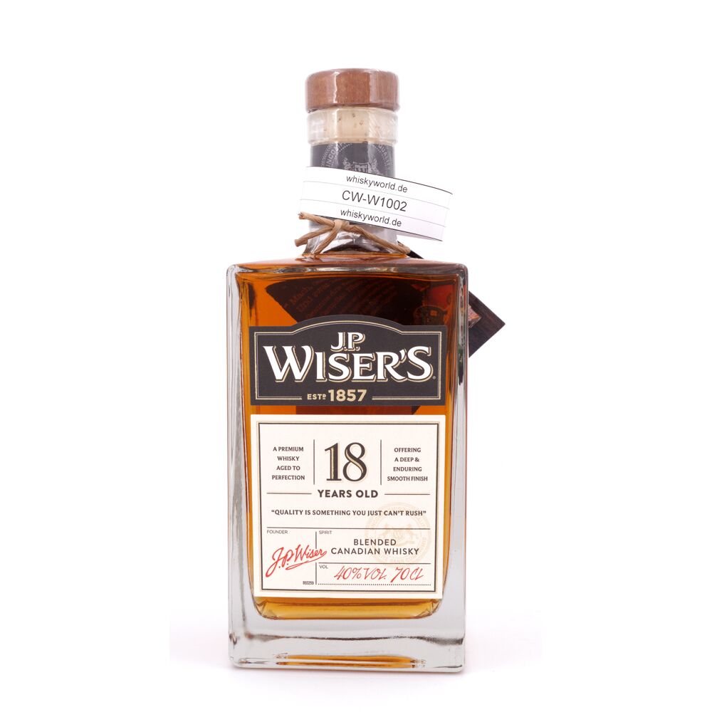 J.P.Wiser's 18 Jahre Blended Canadian Whisky 0,70 L/ 40.0% vol