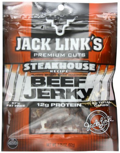 Jack Links Steakhouse Beef Jerky, 3.25 Ounce Bag by Jack Links