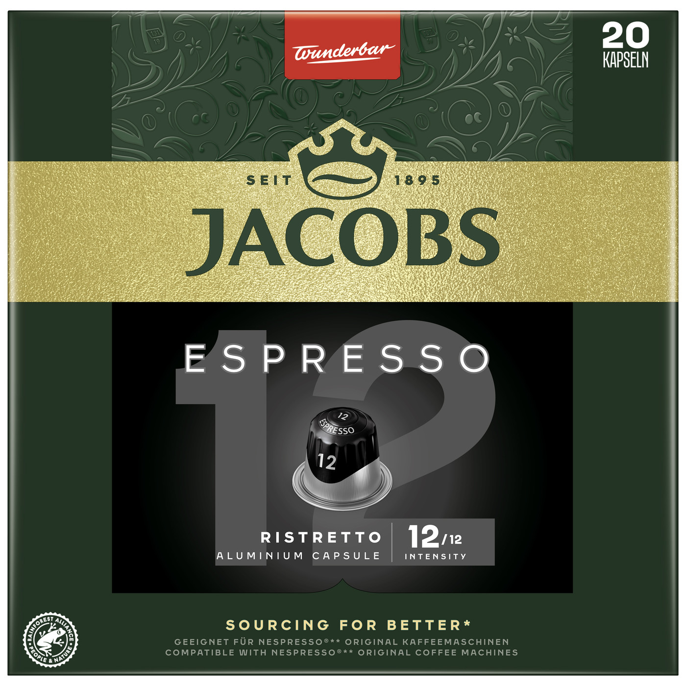 Jacobs Espresso Kaffeekapseln 20ST 104G