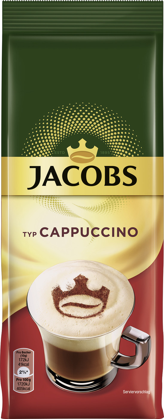 Jacobs Instant Cappuccino Nachfüllbeutel 400G Jacobs Instant Cappuccino Nachfüllbeutel 400G