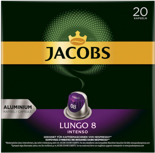 Jacobs Lungo 8 Intenso Kaffeekapseln 20ST 104G