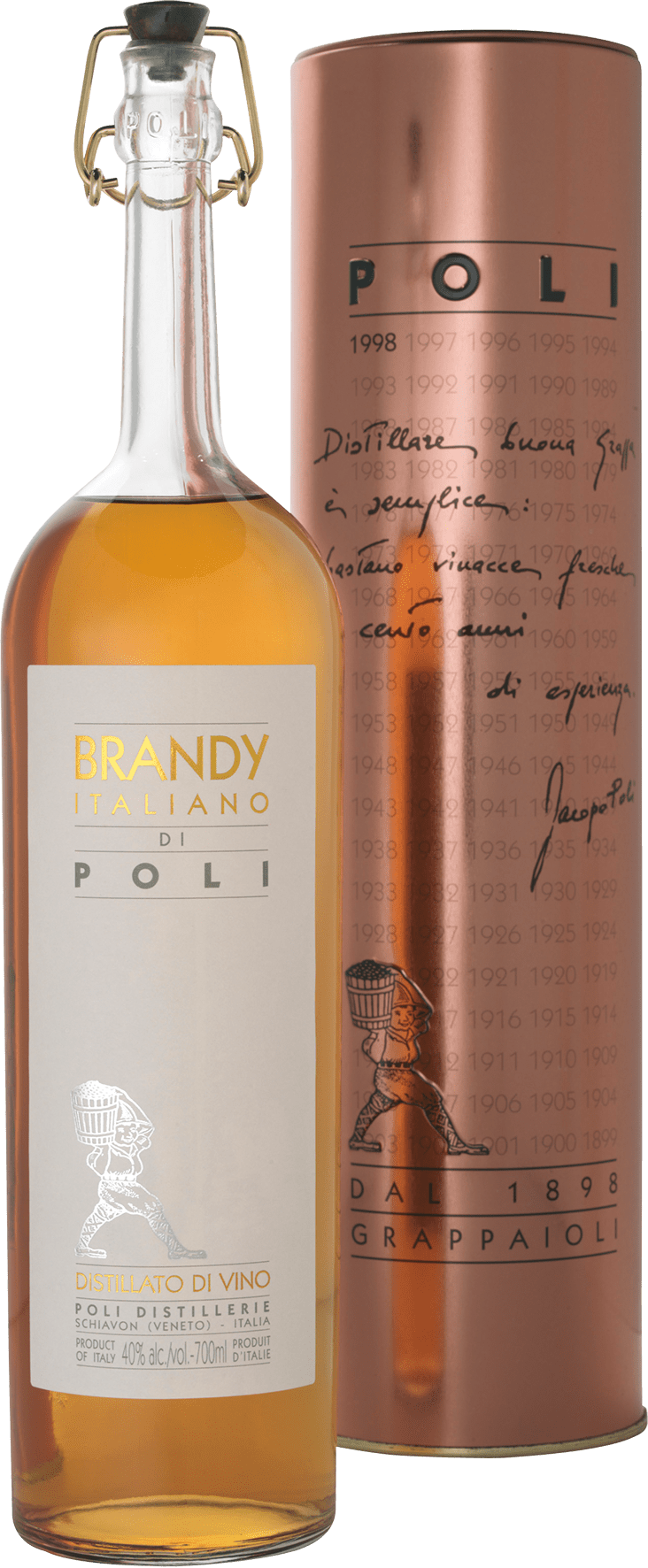 Jacopo Poli Brandy Italiano 3 Jahre Jacopo Poli Brandy Italiano 3 Jahre