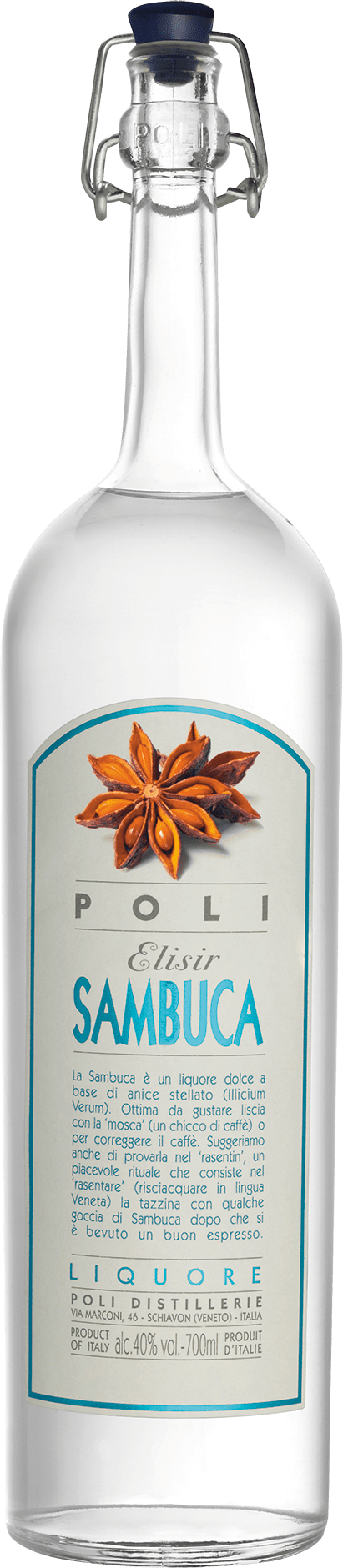 Jacopo Poli Elisir Sambuca Sternanislikör Jacopo Poli Elisir Sambuca Sternanislikör