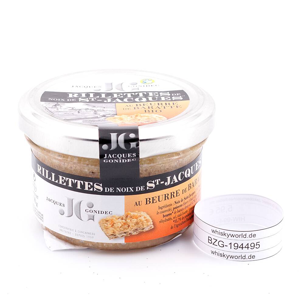 Jacques Gonidec Jakobsmuschelrillettes mit 90 g Jacques Gonidec Jakobsmuschelrillettes mit 90 g