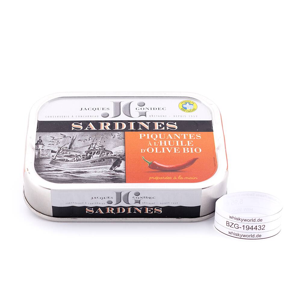 Jacques Gonidec Pikante Sardinen in nativem 87 g Jacques Gonidec Pikante Sardinen in nativem 87 g
