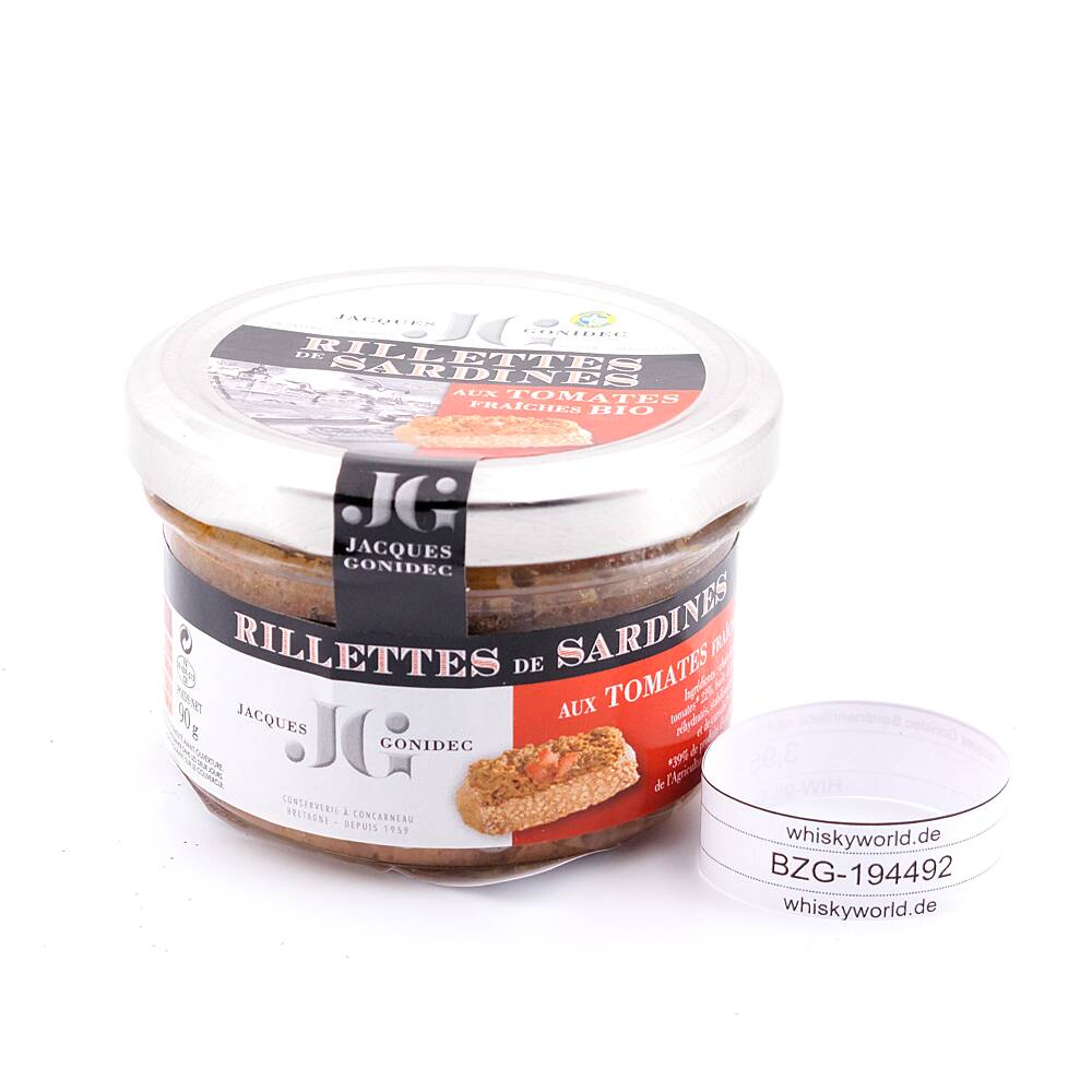 Jacques Gonidec Sardinenrillette mit frischen 90 g Jacques Gonidec Sardinenrillette mit frischen 90 g
