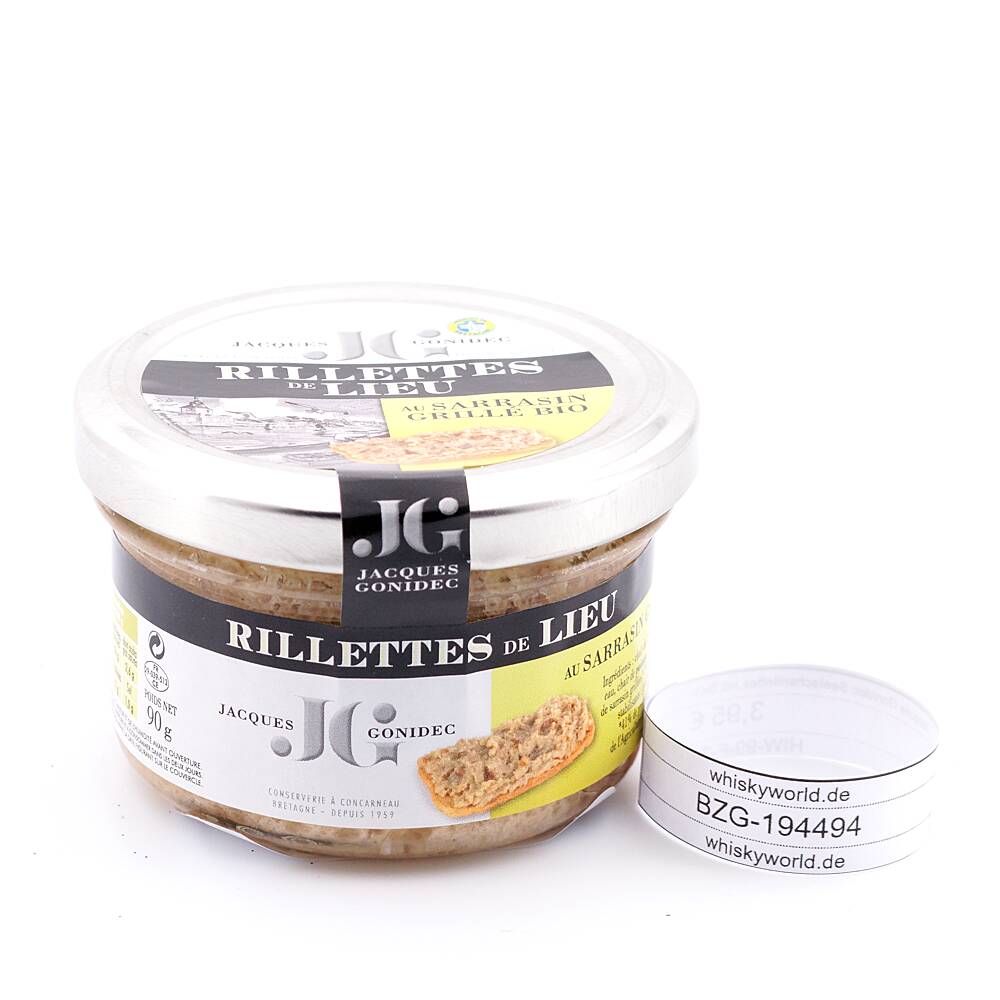 Jacques Gonidec Seelachsrillettes mit BIO-Buchweizen 90 g Jacques Gonidec Seelachsrillettes mit BIO-Buchweizen 90 g