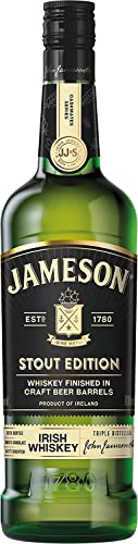 Jameson Caskmates Whiskey Stout Edition – Blended Irish Whiskey, gereift in Craft-Beer-Fässern – Milder Whiskey aus Irland – 1 x 0,7 l von Jameson