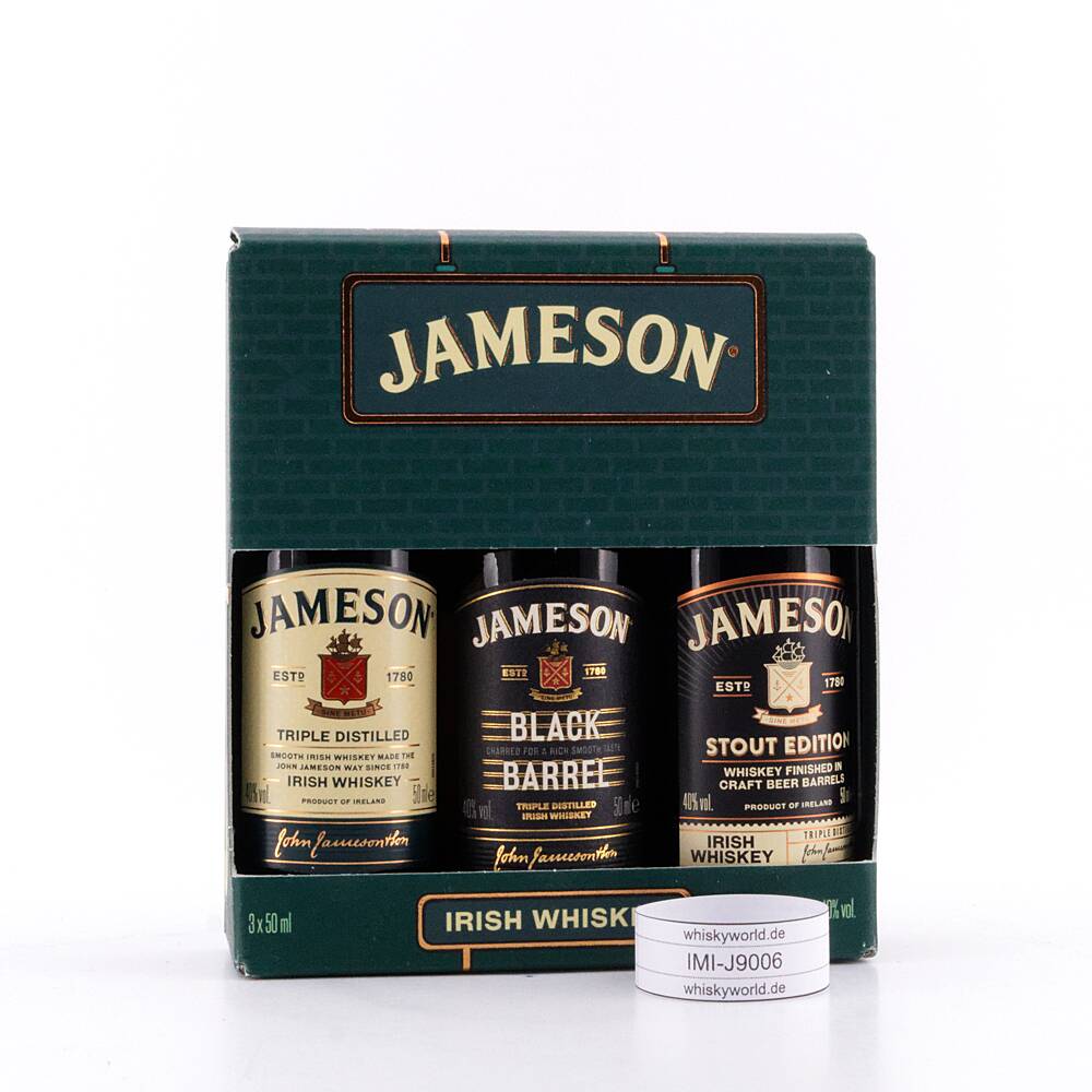 Jameson Tri-Pack Jameson Irish, Black Barrel & 0,150 L/ 40.0% vol Jameson Tri-Pack Jameson Irish, Black Barrel & 0,150 L/ 40.0% vol