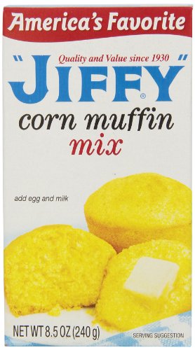 Jiffy Muffin Mix Corn, 8.5-Ounce Boxes (Pack of 24) by Jiffy