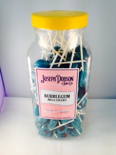Joseph Dobson Mega lolly Mix Bubblegum Jar of 90 lollies by Joseph Dobson