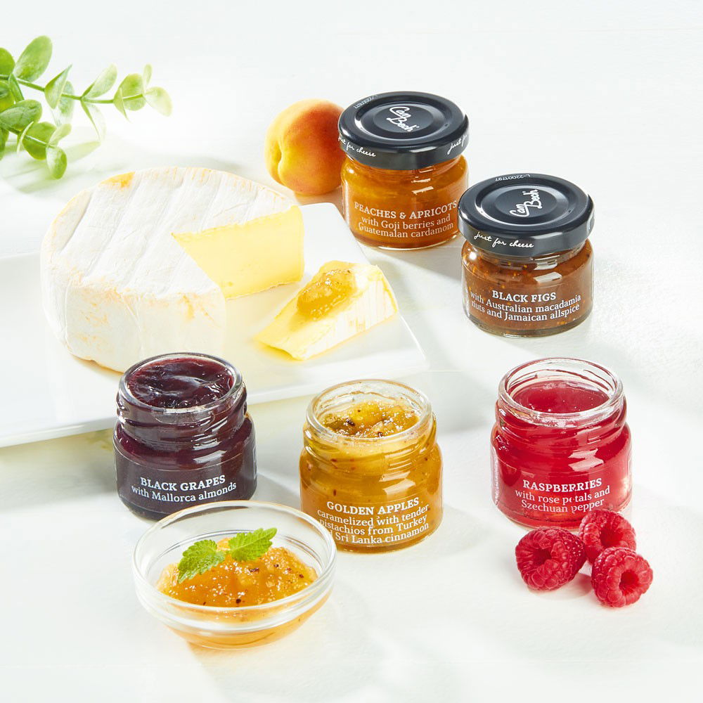 Just for Cheese Spezielle Marmeladen für Käse 5er-Set Just for Cheese Spezielle Marmeladen für Käse 5er-Set von Can Bech